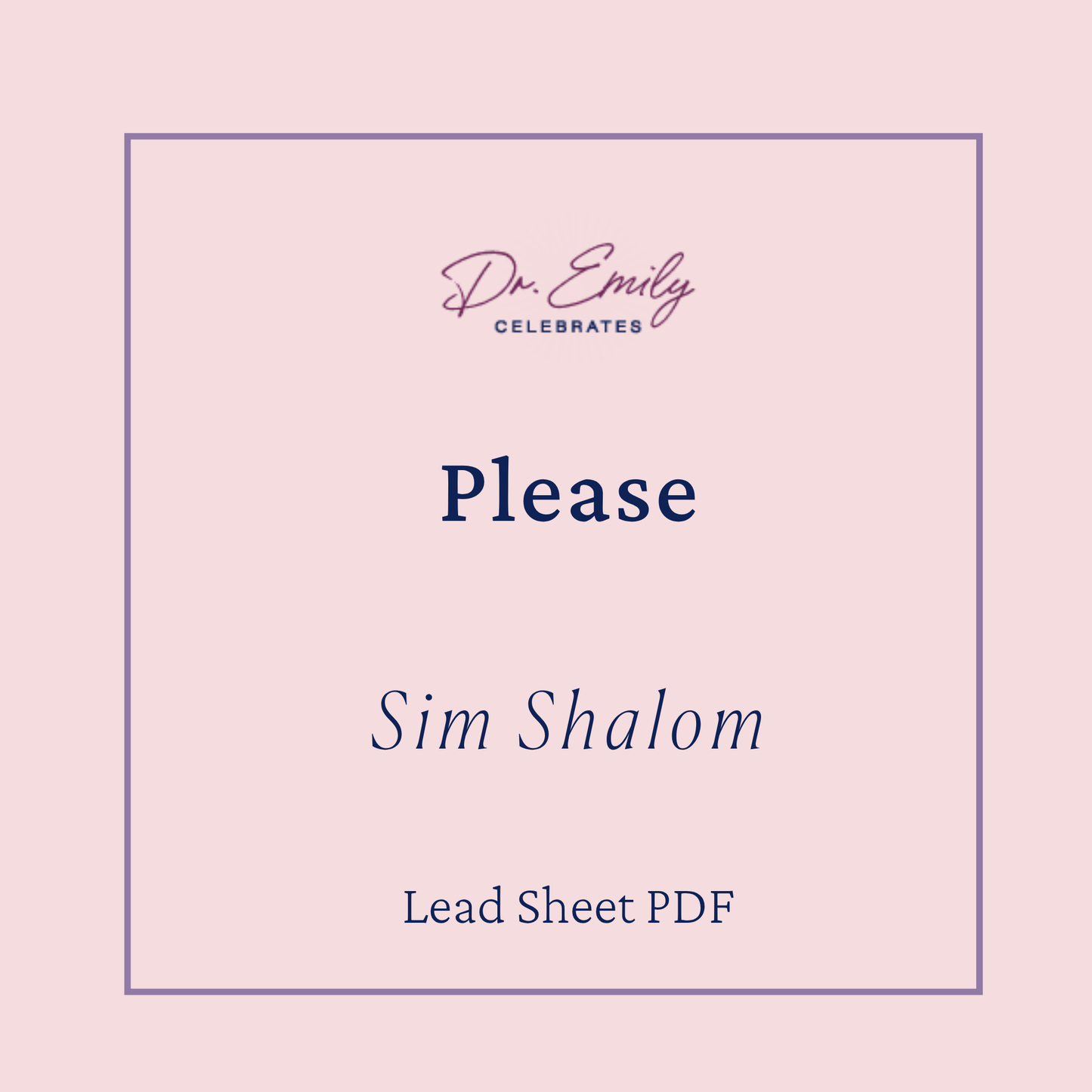 Please (Sim Shalom)