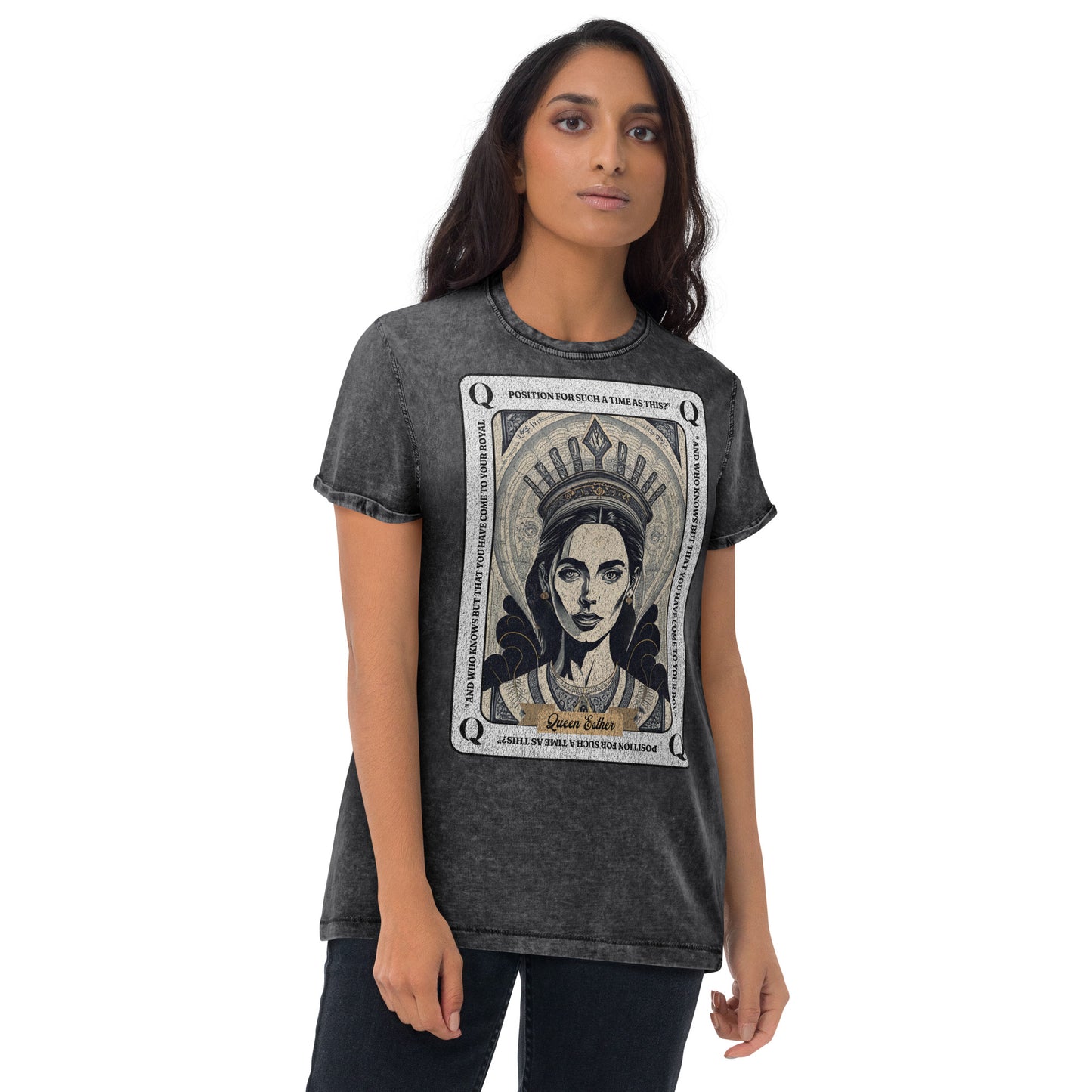 Queen Esther Denim T-Shirt