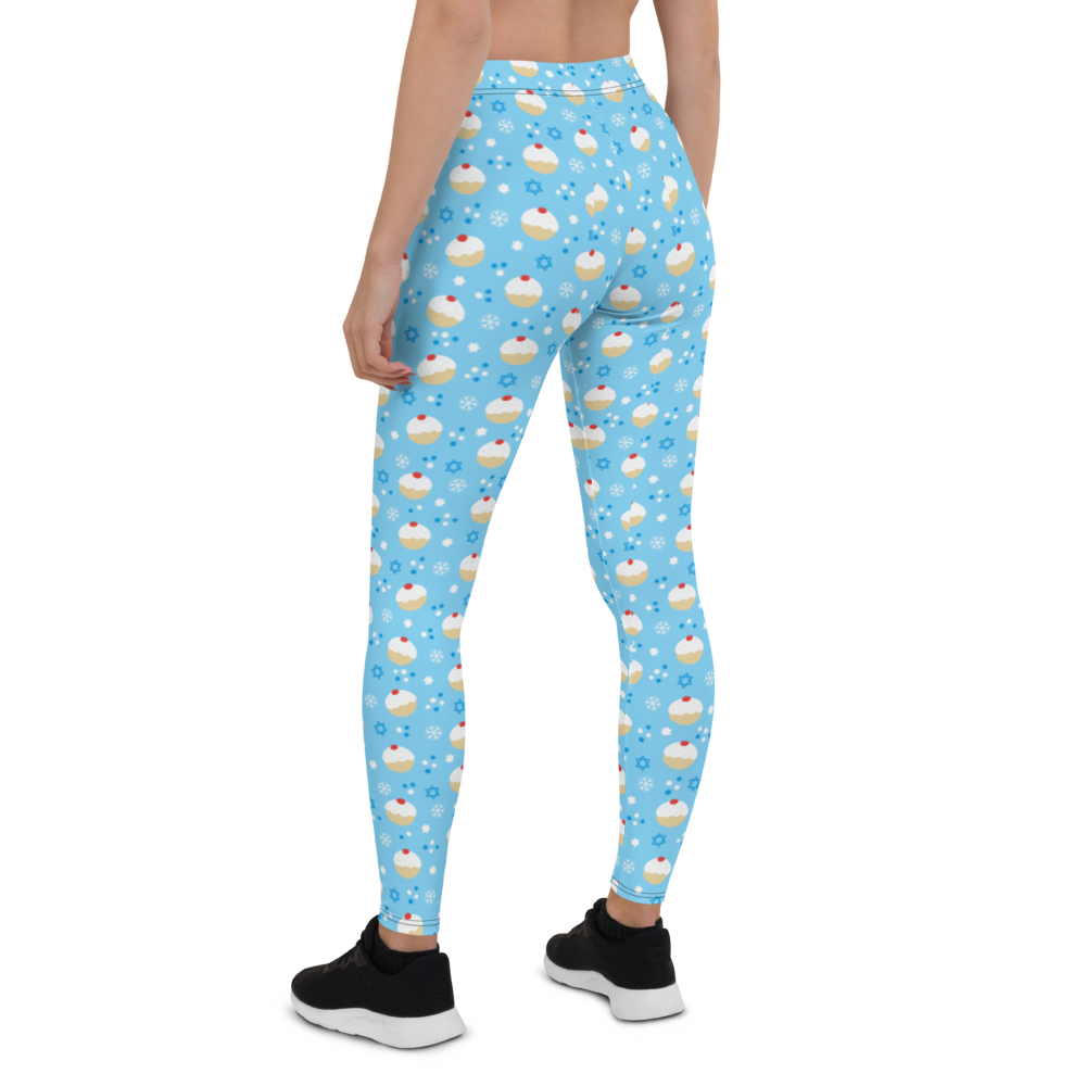 Snowy Sufganiyot Leggings