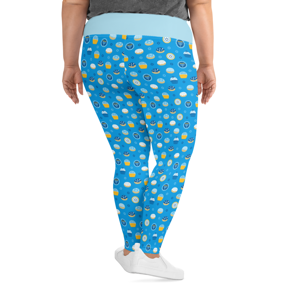 Donut Design Chanukah Leggings (Plus Size)