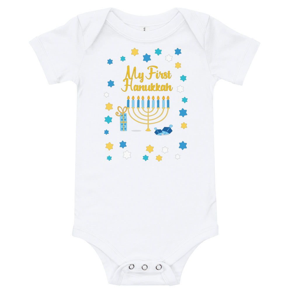 My First Hanukah Baby Romper
