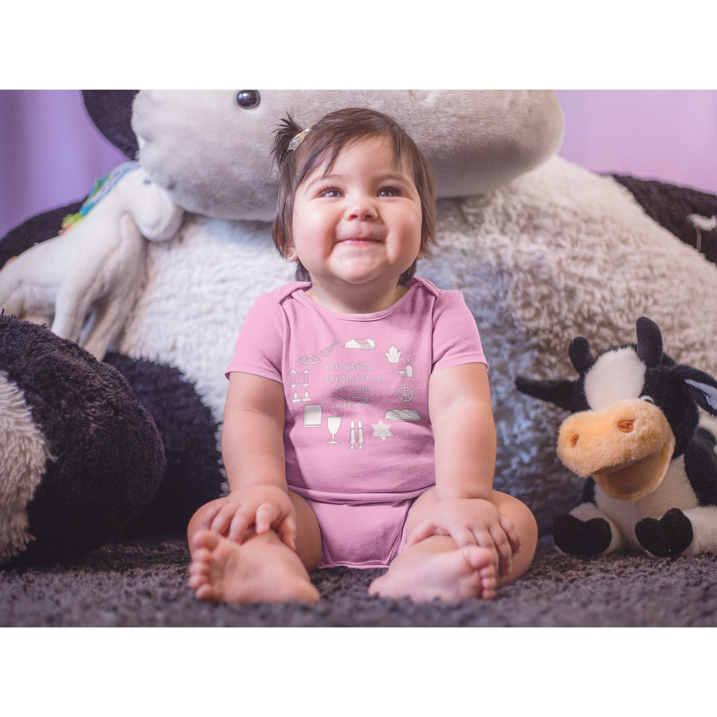 Shabbat Shalom Baby Challah Back Funny Onesie - Perfect for Little Ones' Jewish Celebrations!