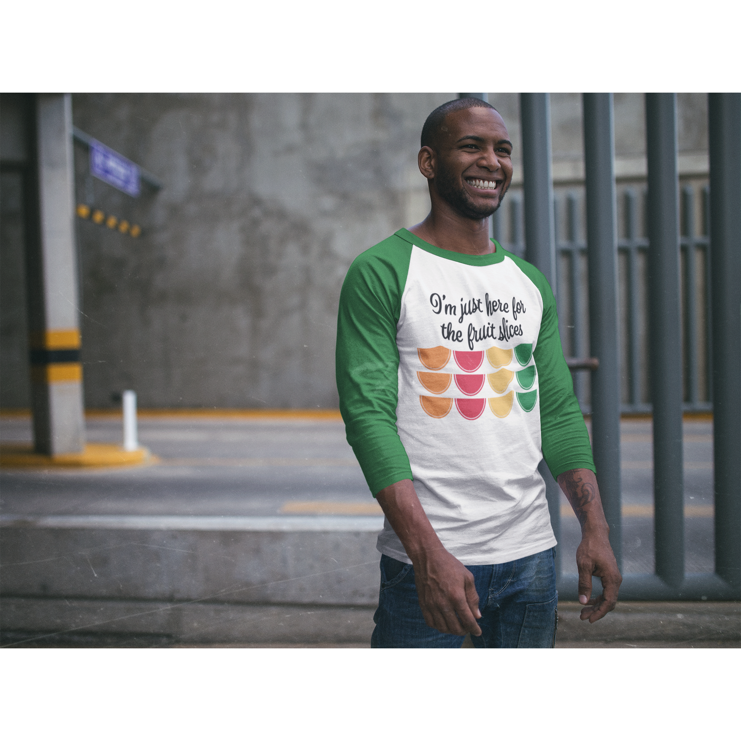 I'm Just Here for the Fruit Slices - Humorous Passover Baseball Tee