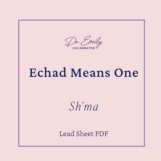 Echad Means One