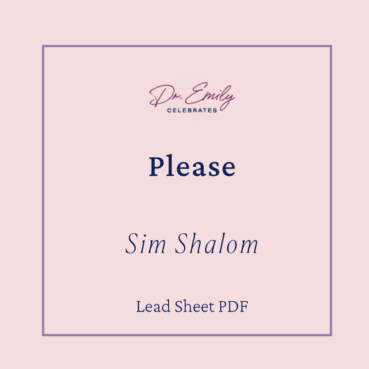 Please (Sim Shalom)