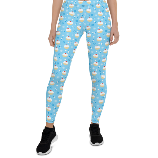 Snowy Sufganiyot Leggings