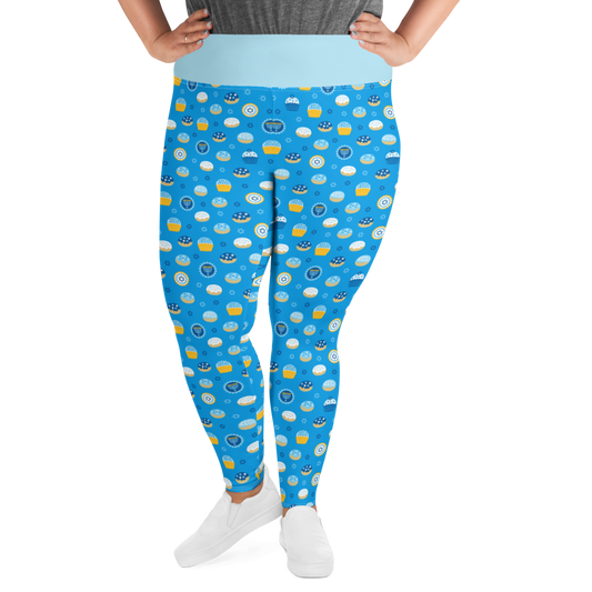 Donut Design Chanukah Leggings (Plus Size)