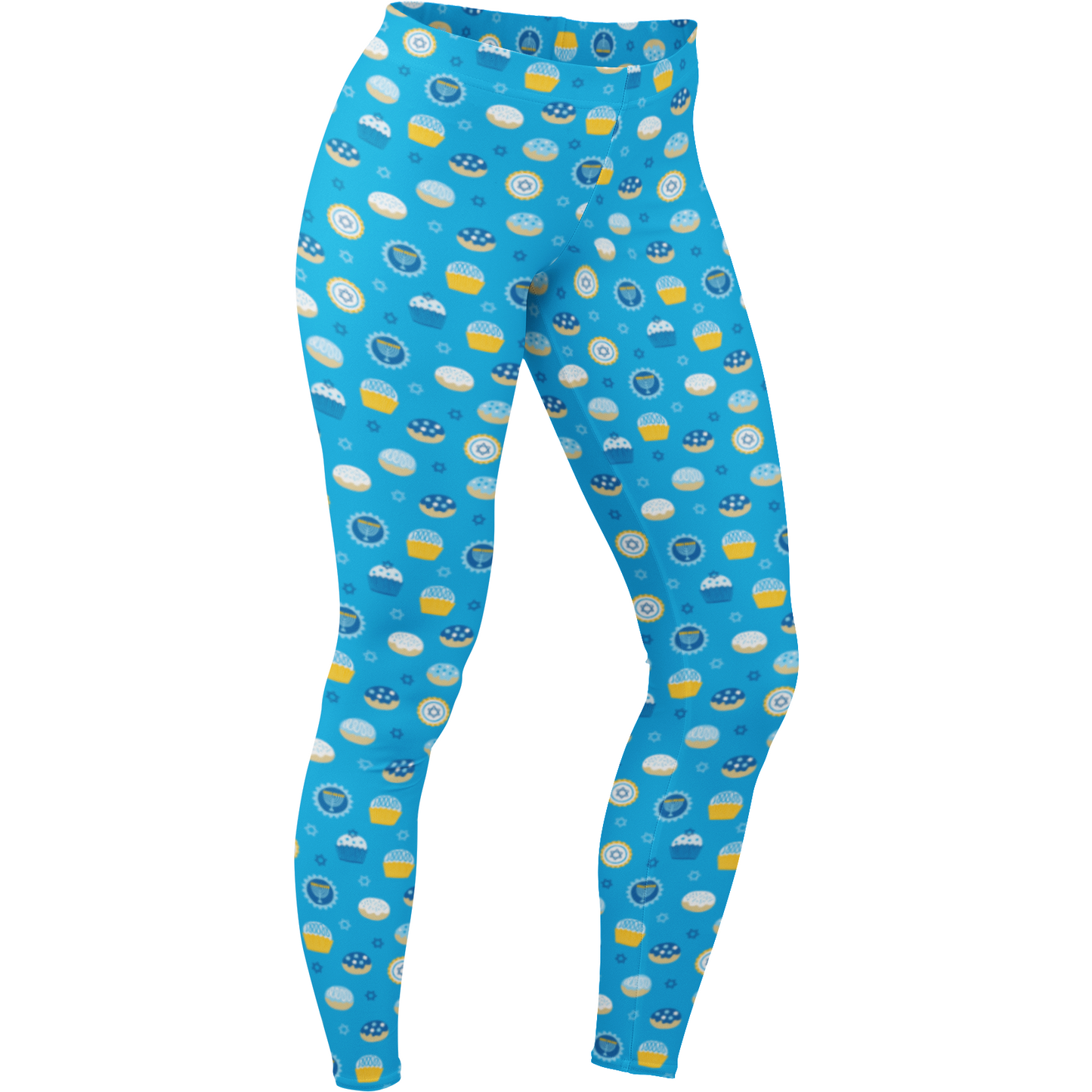 Donut Design Chanukah Leggings - Sweet Style for Your Festival of Lights