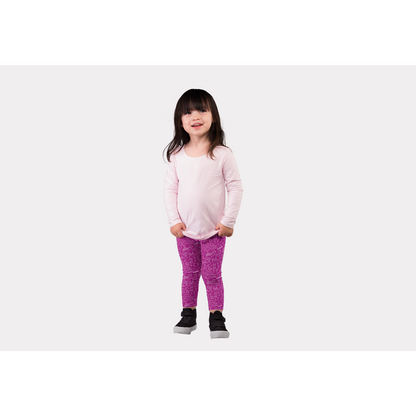 Pink Shabbat Kids Leggings - Add a Splash of Joy to Shabbat!