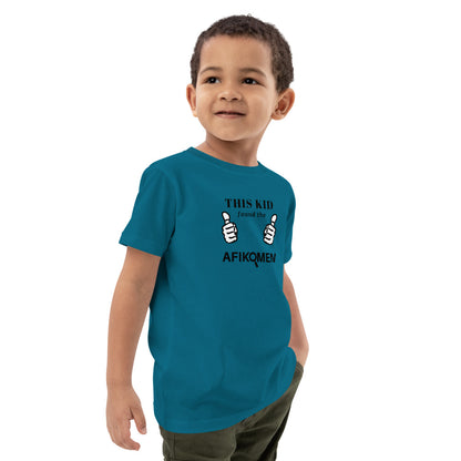 This Kid Found the Afikoman" Organic Cotton Kids T-Shirt - Celebrate Passover Victory!